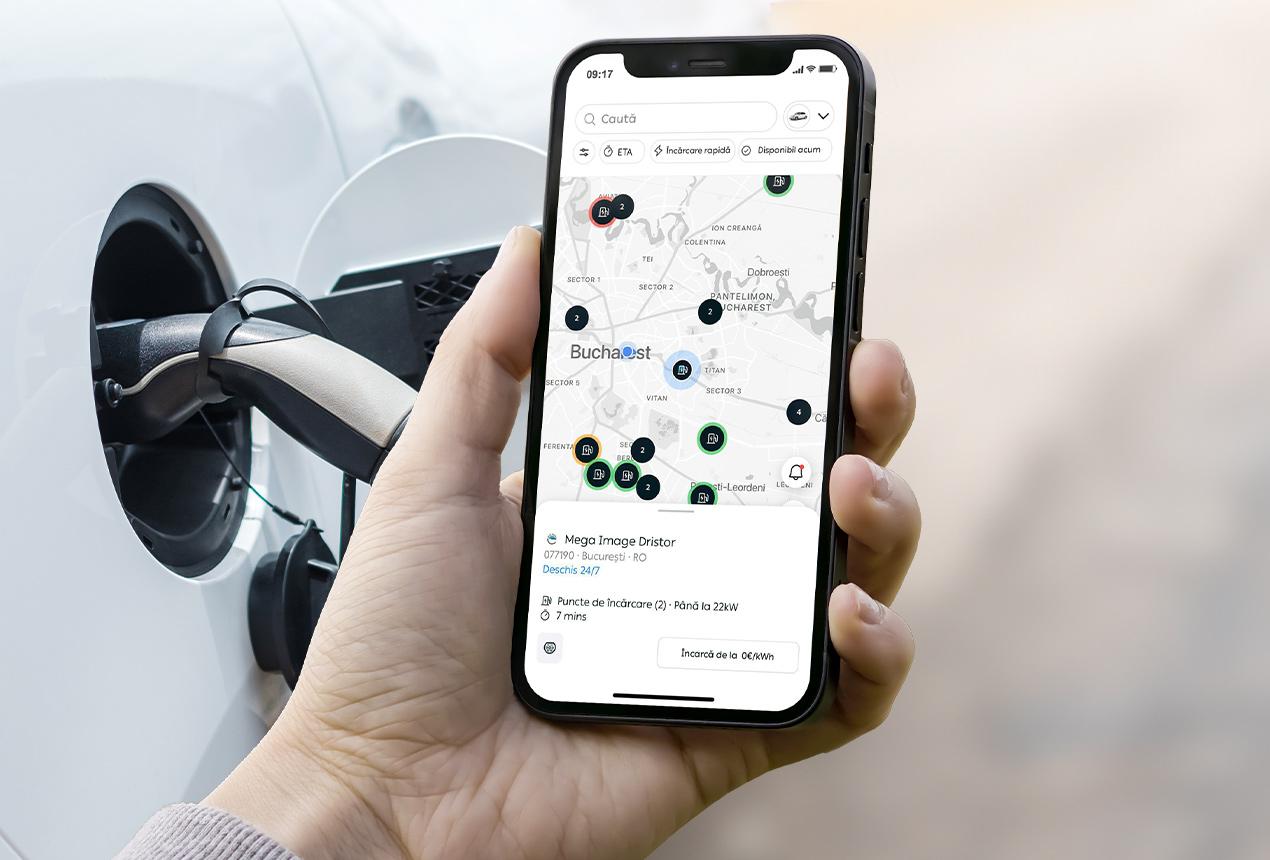 Harta stațiilor de încărcare PPC blue